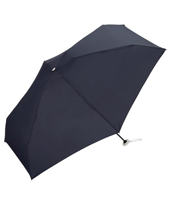 【Wpc.】ベビーアンブレラ ソリッド【折りたたみ傘 折り畳み傘 レ晴雨兼用 UVカット 撥水 手開き 親骨50cm コンパクト 軽量150g】(ネイビー-フリー)