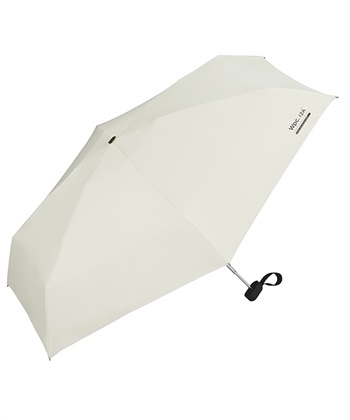 【Wpc.】折りたたみ日傘 IZA Type/Compact【完全遮光100% 完全UVカット率100％生地 晴雨兼用 折り畳み傘 ユニセックス】(オフホワイト-フリー)