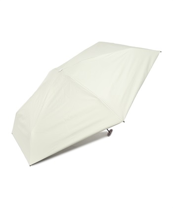 【Wpc.】日傘 遮光エアリアルタイニー【完全遮光100％ 完全UVカット率100％生地 超軽量 コンパクト 晴雨兼用】(オフホワイト-フリー)