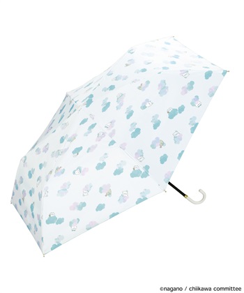 【Wpc.】ちいかわ ねむい ミニ 遮光 日傘 折りたたみ【完全遮光100％・完全UVカット率100％・軽量】(オフ-フリー)