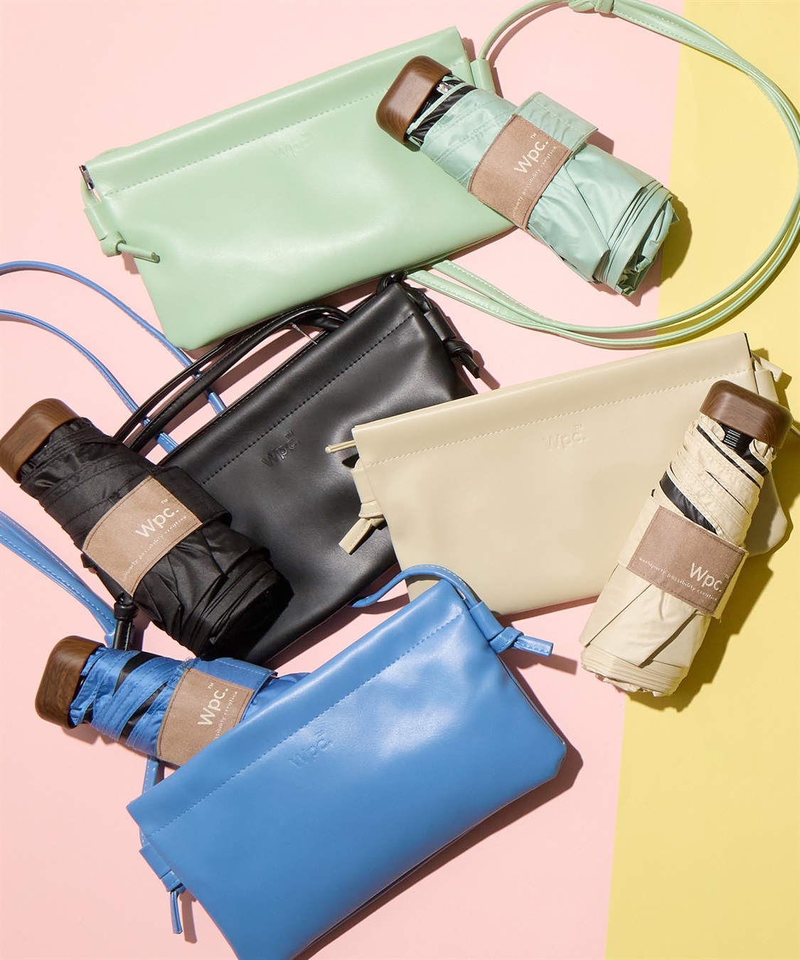 JOIN PARK 【Wpc.】日傘折りたたみ 遮光ノーブルベーシック ミニ【完全遮光100％ 完全UVカット率100％生地 コンパクト 晴雨兼用】_main