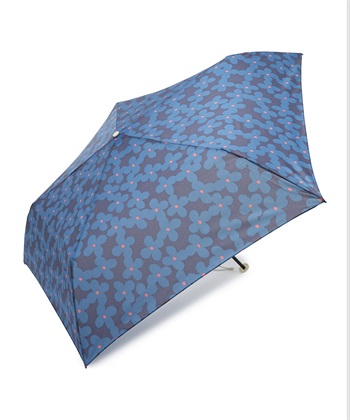 【Wpc.】超軽量 折りたたみ雨傘 [Air-Light]クッカ ミニ【晴雨兼用 UVカット】(ネイビー-フリー)