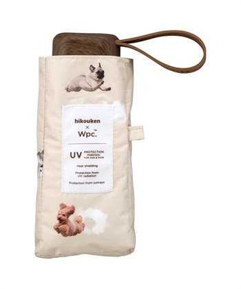 JOIN PARK 【Wpc.】 折りたたみ日傘 飛行犬&#215;Wpc. 空飛ぶ遮光ワンブレラ ミニ【完全遮光100%・完全UVカット率100％生地 遮熱 晴雨兼用 UPF50+ 折りたたみ傘】
