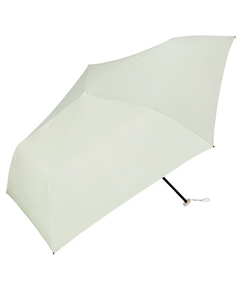 【Wpc.】折りたたみ傘 エアライトソリッドmini【折り畳み傘 晴雨兼用 UVカット 撥水 大きめ親骨55cm 超軽量115g】(ライトグリーン-フリー)