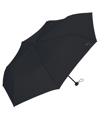 【Wpc.】AIR-LIGHT LARGE FOLDING UMBRELLA 折りたたみ傘【晴雨兼用 UVカット 大きめサイズ 直径105cm 通勤 通学】(ブラック-フリー)