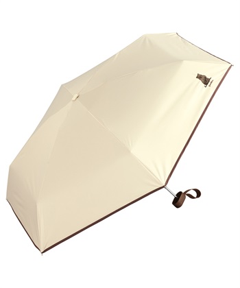 【Wpc.】遮光アニマル刺繍 mini【完全遮光100％＆完全UVカット100％生地 晴雨兼用 遮熱 撥水 UPF50+ 日焼け対策 紫外線対策 折り畳み 動物柄】(ベージュ-フリー)