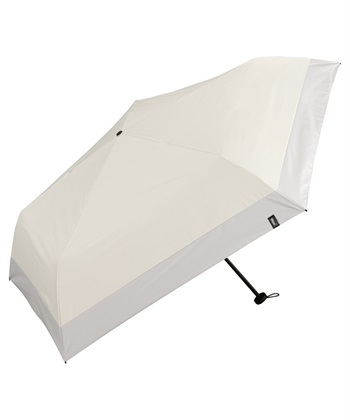 【Wpc.】日傘 折りたたみ傘 遮光エアライトパラソルユニセックス 60cm ミニ【完全遮光100％＆完全UVカット100％生地 晴雨兼用 遮熱 撥水 UPF50+ 日焼け対策 紫外線対策 折り畳み】(オフホワイト-フリー)