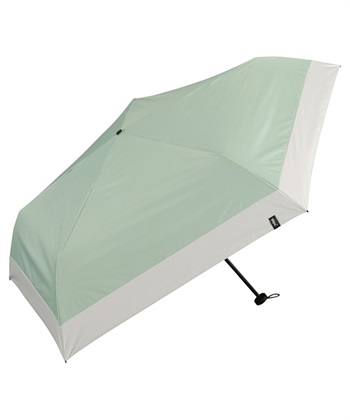 【Wpc.】日傘 折りたたみ傘 遮光エアライトパラソルユニセックス 60cm ミニ【完全遮光100％＆完全UVカット100％生地 晴雨兼用 遮熱 撥水 UPF50+ 日焼け対策 紫外線対策 折り畳み】(ライトグリーン-フリー)