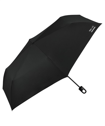 【Wpc.】日傘 折りたたみ傘 カラビナ付き IZA(イーザ) Type：LARGE & HOOK【完全遮光100％＆完全UVカット100％生地 晴雨兼用 遮熱 撥水 UPF50+ 日焼け対策 紫外線(ブラック-フリー)