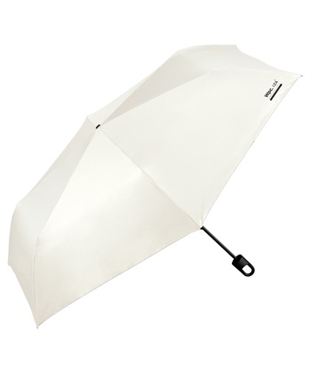 【Wpc.】日傘 折りたたみ傘 カラビナ付き IZA(イーザ) Type：LARGE & HOOK【完全遮光100％＆完全UVカット100％生地 晴雨兼用 遮熱 撥水 UPF50+ 日焼け対策 紫外線(オフホワイト-フリー)