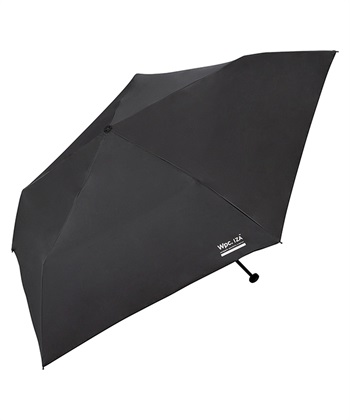 【Wpc.】日傘折りたたみ IZA(イーザ) Type: ULTRA LIGHT【遮光率100％ UVカット率100％ UPF50＋ 重さ約128g 収納時幅5㎝ ユニセックス 】(ブラック-フリー)