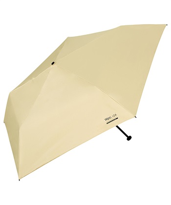 【Wpc.】日傘折りたたみ IZA(イーザ) Type: ULTRA LIGHT【遮光率100％ UVカット率100％ UPF50＋ 重さ約128g 収納時幅5㎝ ユニセックス 】(ベージュ-フリー)