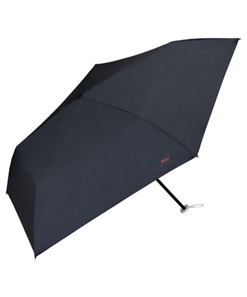 【Wpc.】折りたたみ日傘 遮光軽量 ソリッド ミニ【完全遮光100％＆UVカット99.9％生地 晴雨兼用 遮熱 撥水 UPF50+ 折りたたみ傘 折り畳み 超軽量125g 軽い コンパクト スリム】(ブラック-フリー)