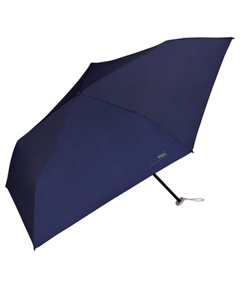 【Wpc.】折りたたみ日傘 遮光軽量 ソリッド ミニ【完全遮光100％＆UVカット99.9％生地 晴雨兼用 遮熱 撥水 UPF50+ 折りたたみ傘 折り畳み 超軽量125g 軽い コンパクト スリム】(ネイビー-フリー)