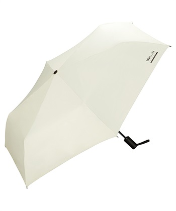 【Wpc.】日傘 折りたたみ IZA(イーザ) Type:AUTOMATIC & SAFE 60cm【遮光率100％ UVカット率100％ UPF50＋ 親骨60cm 大きめ 自動開閉 ユニセックス】(オフホワイト-フリー)