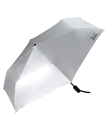 【Wpc.】日傘 折りたたみ IZA(イーザ) Type:AUTOMATIC & SAFE 60cm【遮光率100％ UVカット率100％ UPF50＋ 親骨60cm 大きめ 自動開閉 ユニセックス】(シルバー-フリー)
