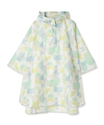 【Wpc.】レインポンチョ【撥水＆防水加工生地】(ライトグリーン-フリー)