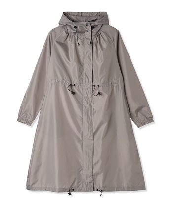 【Wpc.】ロングモッズコート【【はっ水・防水 レインウェア】(グレー-フリー)