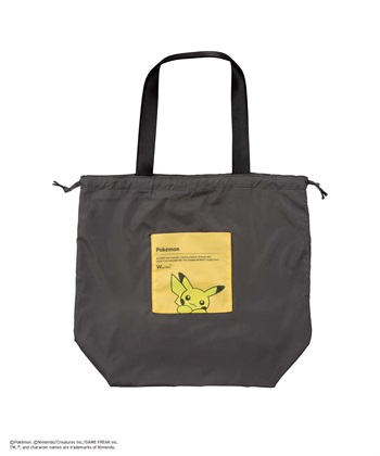 【Wpc.】レイングッズ ポケモン バイカラーレイントート 冒険のパートナー(チャコール-フリー)