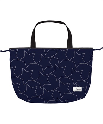 【Wpc.】パッカブルレインバッグカバー【撥水＆防水加工生地 大きい開け口 収納力バツグン エコバッグ トートバッグ サブバッグ コンパクト収納 折りたたみ】(ブラック-フリー)