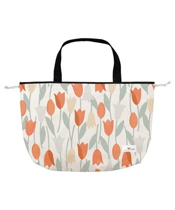 【Wpc.】パッカブルレインバッグカバー【撥水＆防水加工生地 大きい開け口 収納力バツグン エコバッグ トートバッグ サブバッグ コンパクト収納 折りたたみ】(ピンク-フリー)