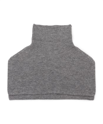 つけ衿ネックウォーマー(グレー-フリー)