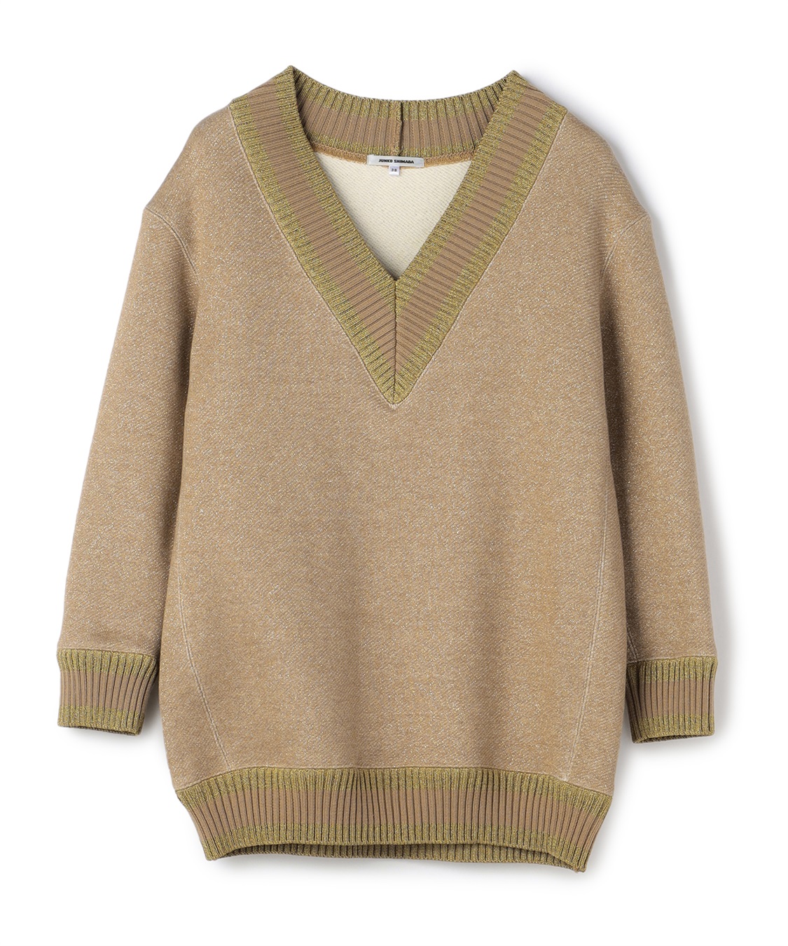 JUNKO SHIMADA 【BLACK FRIDAY】ラインリブVネックプルオーバー_variation_1