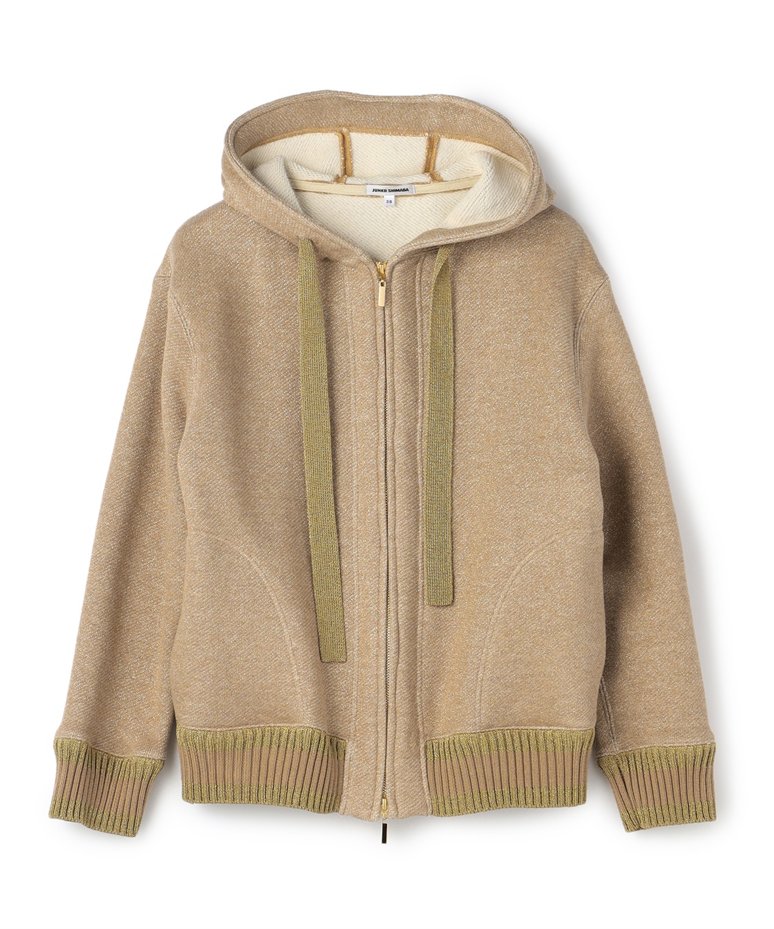 JUNKO SHIMADA ラインリブジップパーカー_variation_1