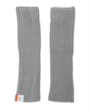 ONDOOリブニットアームウォーマー(グレー-フリー)