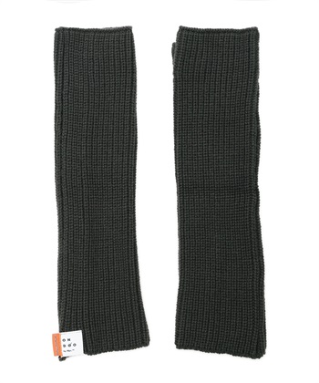 ONDOOリブニットアームウォーマー(ブラック-フリー)