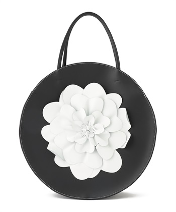 フラワーモチーフバッグ(ブラック-フリー)