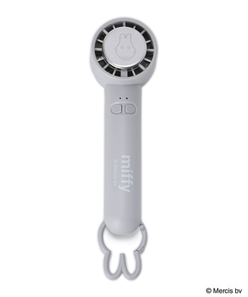 miffyベルチェタイプハンディファン(ライトグレー-フリー)