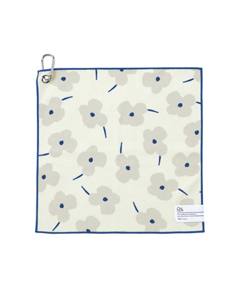 【Wpc.】カラビナ付きマルチくっつくろす【ハンカチ 吸水 マイクロファイバー 折りたたみ傘 ペットボトルホルダー】(ホワイト-フリー)