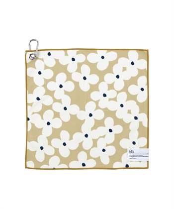 【Wpc.】カラビナ付きマルチくっつくろす【ハンカチ 吸水 マイクロファイバー 折りたたみ傘 ペットボトルホルダー】(ベージュ-フリー)