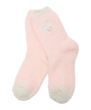 Wpc.ルームソックス(ピンク-フリー)