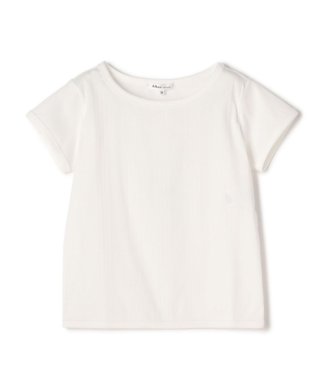 リブ半袖Tシャツ 49AV.junko shimada｜クロスプラス公式通販サイト