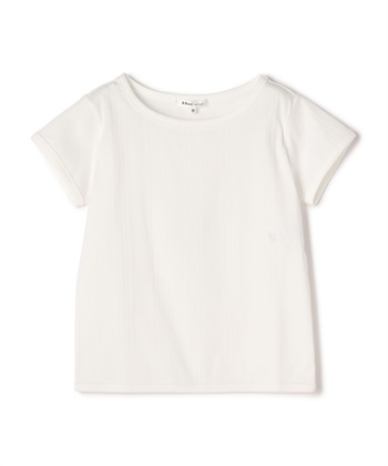 【TIME SALE】リブ半袖Tシャツ(ｵﾌﾎﾜｲﾄ-9号)