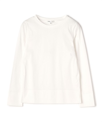 【TIME SALE】リブ長袖カットソー(ｵﾌﾎﾜｲﾄ-9号)