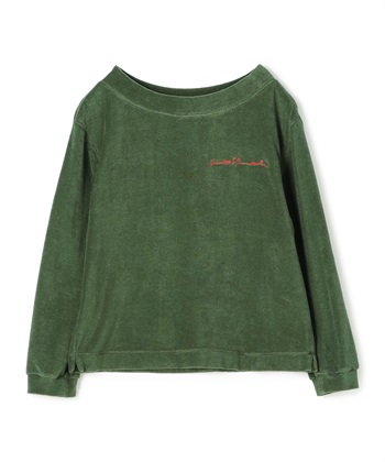 PAILE FABRICボートネックプルオーバー(カーキ-9号)