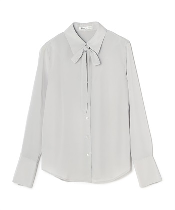 ボウタイブラウス(グレー-9号)