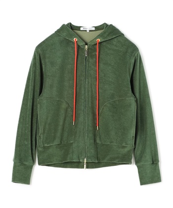 PAILE FABRICジップパーカー(カーキ-9号)