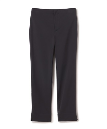 サイドスリット入りクロップドパンツ(チャコール-7号)