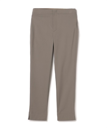 サイドスリット入りクロップドパンツ(ブラウン-7号)