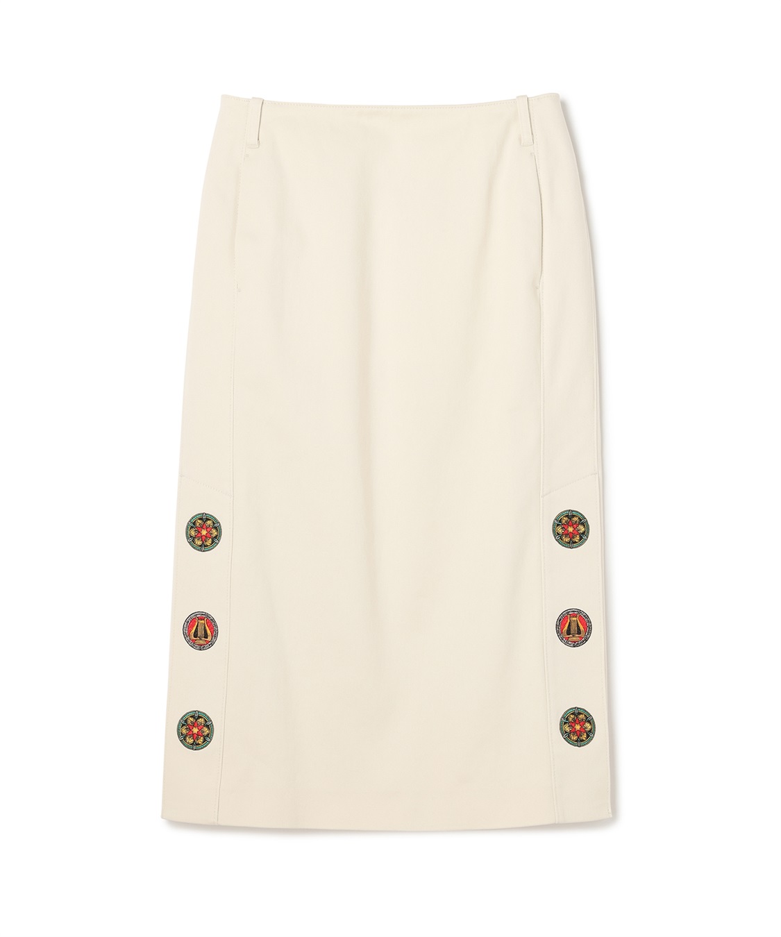 (49AV)ジュンコシマダ刺繍タイトスカート リング刺繍付きタイトスカート 49AV JUNKO SHIMADA｜クロスプラス公式