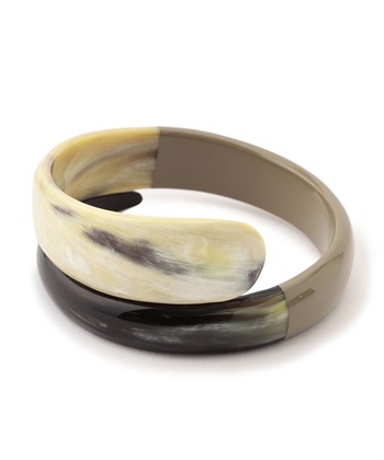 ダブルバングル(ブラウン-フリー)