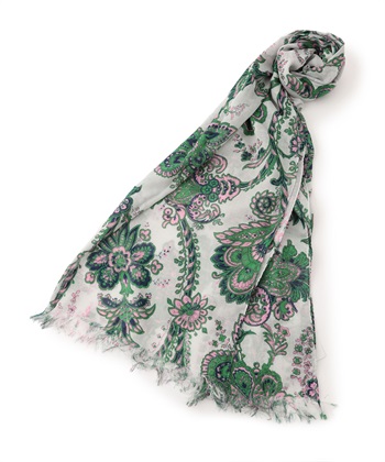 ペイズリープリントストール(ピンク-00)