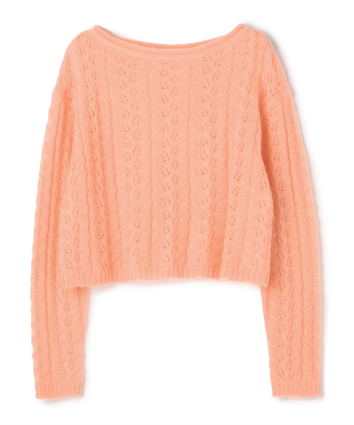 TIME SALE】モヘヤ混長袖ニットプルオーバー 49AV JUNKO SHIMADA