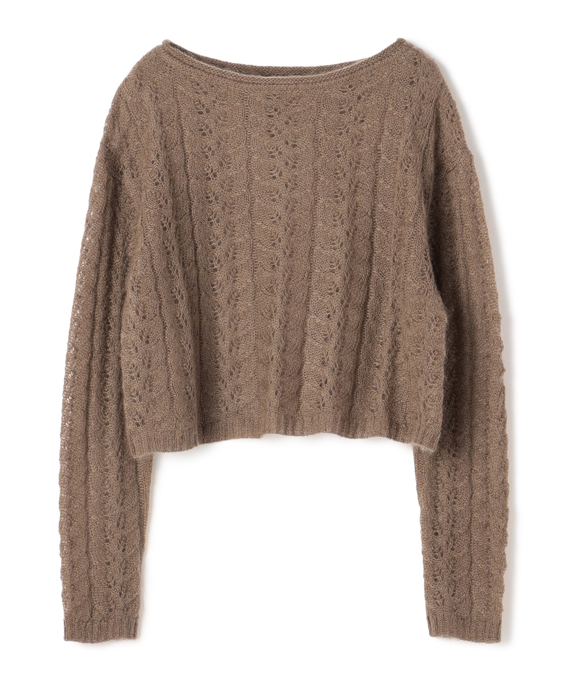 TIME SALE】モヘヤ混長袖ニットプルオーバー 49AV JUNKO SHIMADA