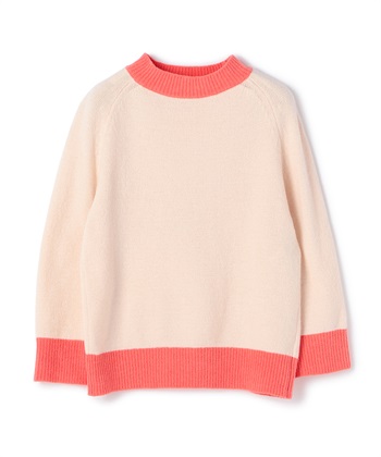 配色切り替えプルオーバーニット(ベージュ-9号)
