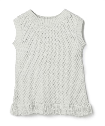 ノースリーブニット(ブルー-9号)